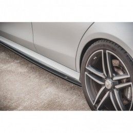 Maxton Side Skirts Diffusers Mercedes-Benz E63 AMG Estate/Sedan S213/W213 Gloss Black, MERCEDES