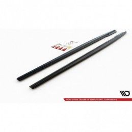 Maxton Side Skirts Diffusers Mercedes-Benz E63 AMG Estate/Sedan S213/W213 Gloss Black, MERCEDES