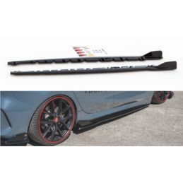 Maxton Side Skirts Diffusers V.3 for BMW 1 F40 M-Pack/ M135i Gloss Black, Serie 1 F40