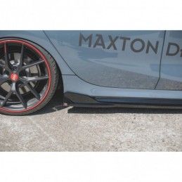 Maxton Side Skirts Diffusers V.3 for BMW 1 F40 M-Pack/ M135i Gloss Black, Serie 1 F40