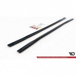 Maxton Side Skirts Diffusers Aud A6 S-Line / S6 C8 Gloss Black, A6/S6/RS6 C8