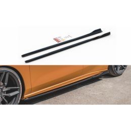 Maxton Side Skirts Diffusers V.4 Ford Focus ST / ST-Line Mk4 Gloss Black, FORD