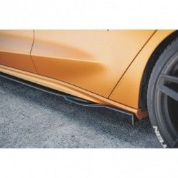 Maxton Side Skirts Diffusers V.4 Ford Focus ST / ST-Line Mk4 Gloss Black, FORD