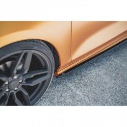 Maxton Side Skirts Diffusers V.4 Ford Focus ST / ST-Line Mk4 Gloss Black, FORD