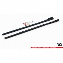 Maxton Side Skirts Diffusers V.4 Ford Focus ST / ST-Line Mk4 Gloss Black, FORD