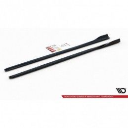 Maxton Side Skirts Diffusers V.4 Ford Focus ST / ST-Line Mk4 Gloss Black, FORD