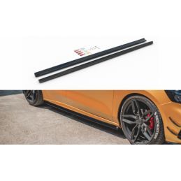 Maxton Side Skirts Diffusers V.5 Ford Focus ST / ST-Line Mk4 Gloss Black, FORD