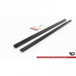 Maxton Side Skirts Diffusers V.5 Ford Focus ST / ST-Line Mk4 Gloss Black, FORD