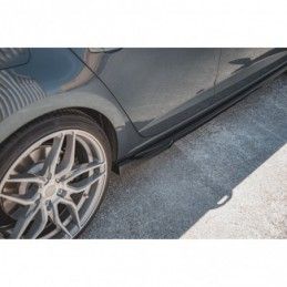 Maxton Side Skirts Diffusers V.4 Seat Leon Cupra / FR Mk3 FL Gloss Black, Leon Mk3 FR