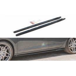 Maxton Side Skirts Diffusers V.5 Seat Leon Cupra / FR Mk3 FL Gloss Black, Leon Mk3 FR