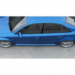 Maxton Side Skirts Diffusers Audi RS4 B7 Gloss Black, A4/S4 B7