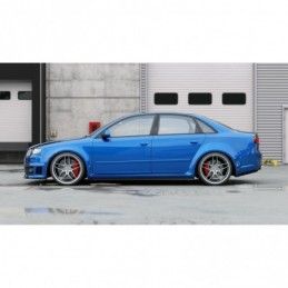 Maxton Side Skirts Diffusers Audi RS4 B7 Gloss Black, A4/S4 B7