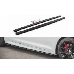 Maxton Side Skirts Diffusers Jaguar XJ X351 Gloss Black, Jaguar