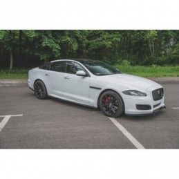 Maxton Side Skirts Diffusers Jaguar XJ X351 Gloss Black, Jaguar