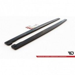 Maxton Side Skirts Diffusers Jaguar XJ X351 Gloss Black, Jaguar