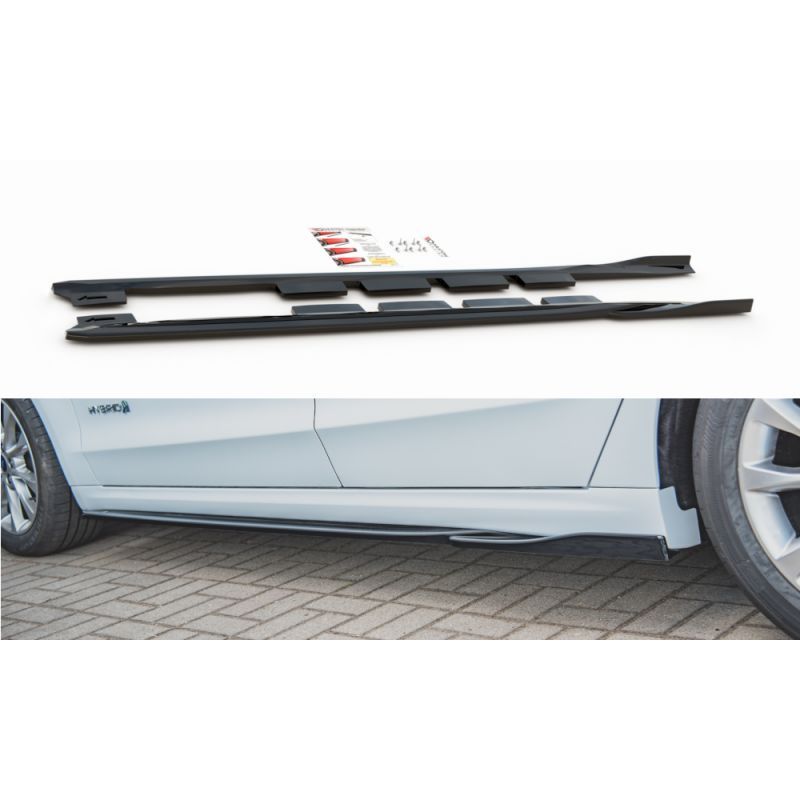 Maxton Side Skirts Diffusers Ford Mondeo Mk5 Facelift/Preface Gloss Black, FORD