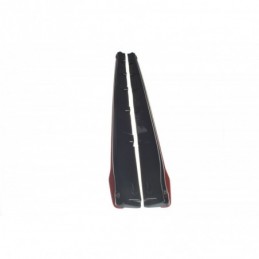 Maxton SIDE SKIRTS DIFFUSERS V.2 SUBARU WRX STI Gloss Black + Red, MAXTON DESIGN