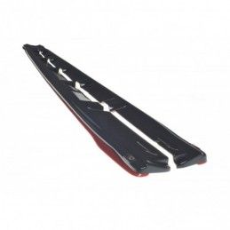 Maxton SIDE SKIRTS DIFFUSERS V.2 SUBARU WRX STI Gloss Black + Red, MAXTON DESIGN