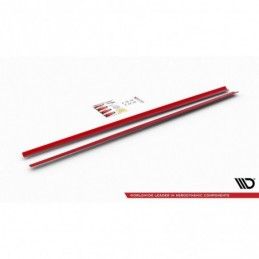 Maxton SIDE SKIRTS DIFFUSERS VW POLO MK6 GTI RED, MERCEDES