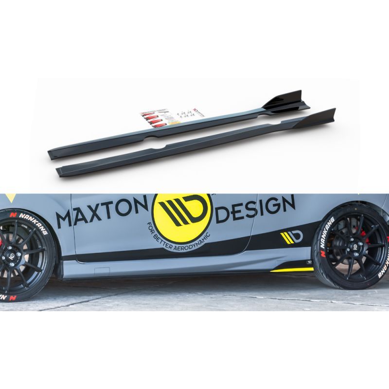 Maxton Side Skirts Diffusers Ford Fiesta 7 ST Facelift , FORD