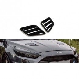 Maxton Bonnet Vents Gloss Black, Fiesta Mk7 / 7.5