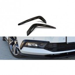 Maxton Frames For Lights Skoda Superb Mk3 Gloss Black, Superb