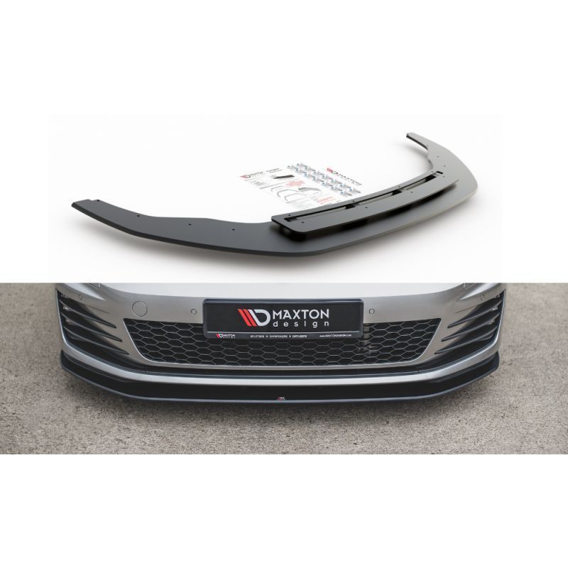 Maxton Racing Durability Front Splitter VW Golf 7 GTI Black, Golf 7