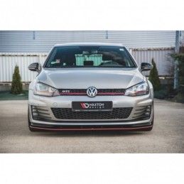 Maxton Racing Durability Front Splitter VW Golf 7 GTI Red, Golf 7