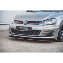 Maxton Racing Durability Front Splitter VW Golf 7 GTI Red, Golf 7