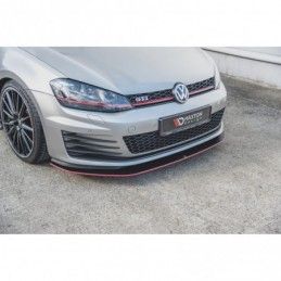 Maxton Racing Durability Front Splitter VW Golf 7 GTI Red, Golf 7