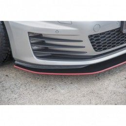 Maxton Racing Durability Front Splitter VW Golf 7 GTI Red, Golf 7