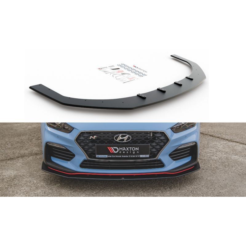 Maxton Racing Durability Front Splitter Hyundai I30 N Mk3 Hatchback / Fastback Black, Hyundai