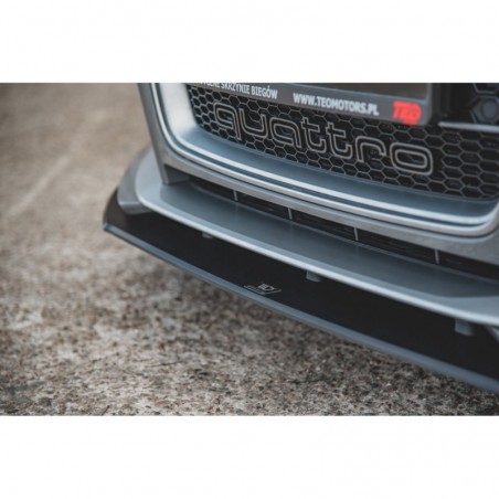Maxton Racing Durability Front Splitter Audi RS3 8V Sportback Black, A3/S3/RS3 8V