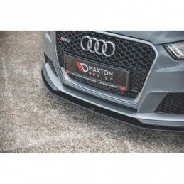 Maxton Racing Durability Front Splitter Audi RS3 8V Sportback Black-Red, A3/S3/RS3 8V