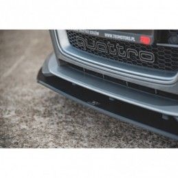 Maxton Racing Durability Front Splitter Audi RS3 8V Sportback Black-Red, A3/S3/RS3 8V