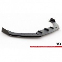 Maxton Racing Durability Front Splitter + Flaps Audi RS3 8V Sportback Black-Red + Gloss Flaps, A3/S3/RS3 8V