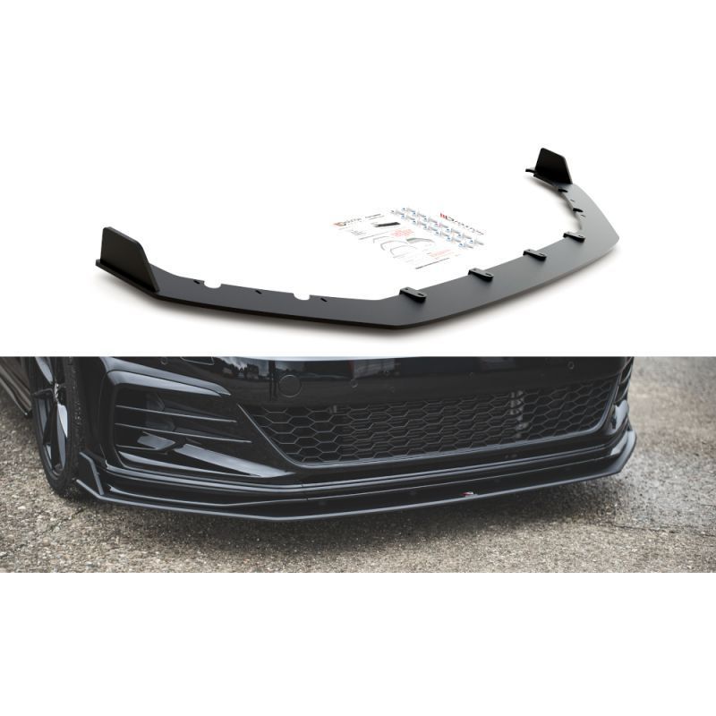 Maxton Racing Durability Front Splitter VW Golf 7 GTI TCR Black, Golf 7