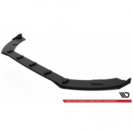 Maxton Racing Durability Front Splitter + Flaps Ford Fiesta Mk8 ST / ST-Line Black + Gloss Flaps , FORD