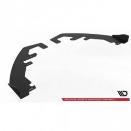 Maxton Racing Durability Front Splitter + Flaps Ford Fiesta Mk8 ST / ST-Line Black + Gloss Flaps , FORD