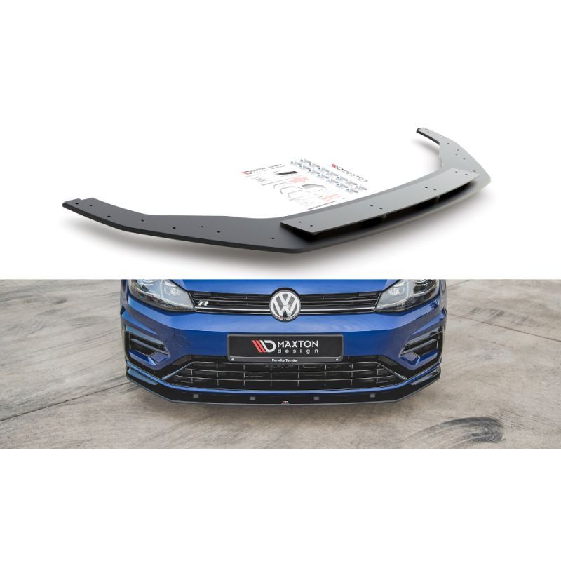 Maxton Racing Durability Front Splitter VW Golf 7 R / R-Line Facelift Red, Golf 7