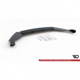 Maxton Racing Durability Front Splitter + Flaps VW Golf 7 R / R-Line Facelift Black + Gloss Flaps , Golf 7