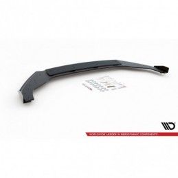 Maxton Racing Durability Front Splitter + Flaps VW Golf 7 R / R-Line Facelift Black-Red + Gloss Flaps, Golf 7