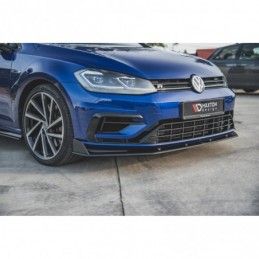 Maxton Racing Durability Front Splitter V.2 VW Golf 7 R / R-Line Facelift Black, Golf 7