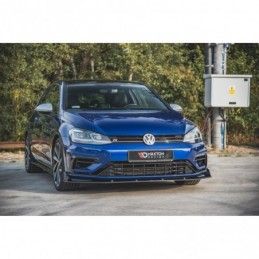 Maxton Racing Durability Front Splitter V.2 VW Golf 7 R / R-Line Facelift Black, Golf 7