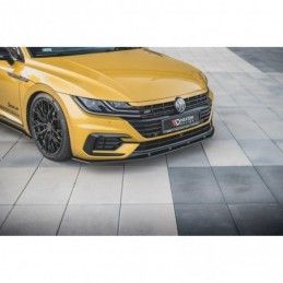 Maxton Racing Durability Front Splitter Volkswagen Arteon R-Line Black-Red, MAXTON DESIGN