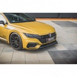 Maxton Racing Durability Front Splitter + Flaps Volkswagen Arteon R-Line Black + Gloss Flaps , MAXTON DESIGN