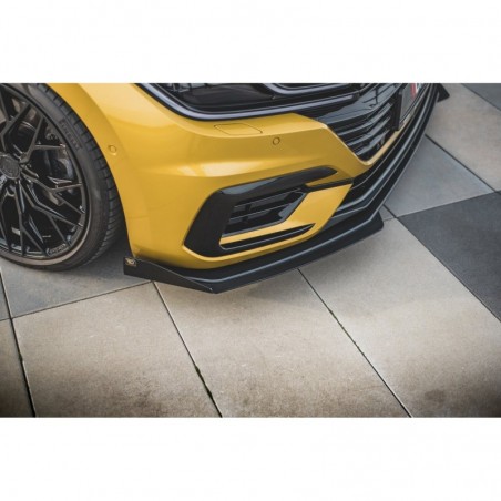 Maxton Racing Durability Front Splitter + Flaps Volkswagen Arteon R-Line Black + Gloss Flaps , MAXTON DESIGN
