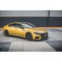 Maxton Racing Durability Front Splitter + Flaps Volkswagen Arteon R-Line Black + Gloss Flaps , MAXTON DESIGN