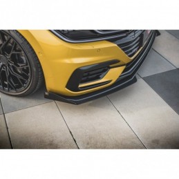 Maxton Racing Durability Front Splitter + Flaps Volkswagen Arteon R-Line Black-Red + Gloss Flaps, MAXTON DESIGN