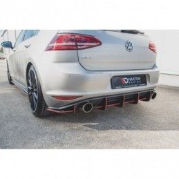 Maxton Racing Durability Rear Diffuser V.1 VW Golf 7 GTI Black, Golf 7